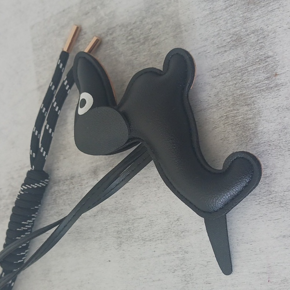 Black and Brown Dachshund Keychain Bag Charm - Picture 5 of 5